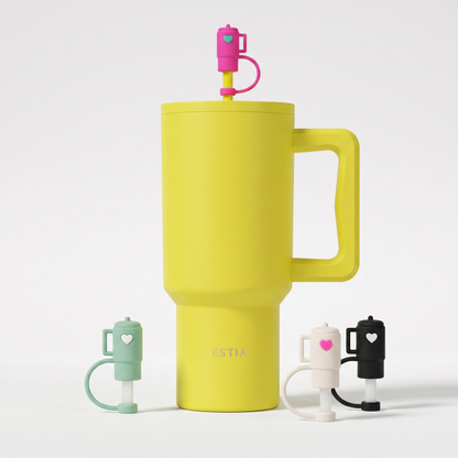 Combo Estia Straw Tumbler XL 900ml Series 4 & Hugs Straw Toppers Mini Tumblers σετ 4τμχ