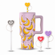 Combo Estia Straw Tumbler XL 900ml Series 4 & Hugs Straw Toppers Hearts σετ 4τμχ