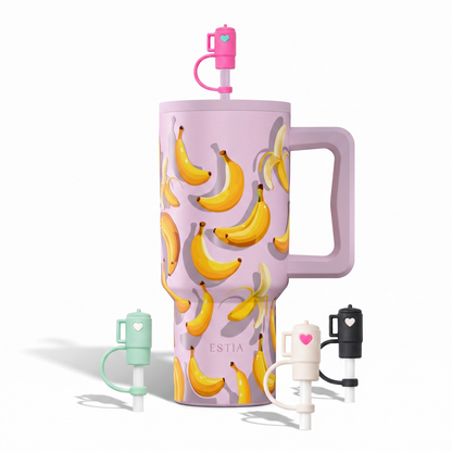 Combo Estia Straw Tumbler XL 900ml Series 4 & Hugs Straw Toppers Mini Tumblers σετ 4τμχ