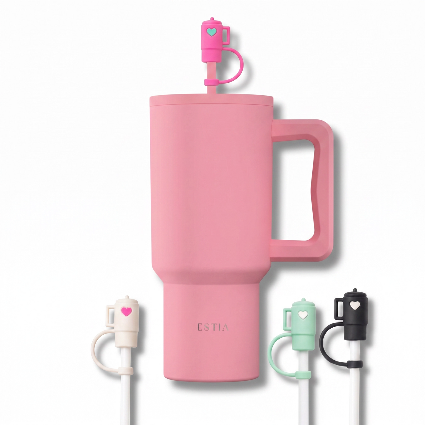 Combo Estia Straw Tumbler XL 900ml Series 4 & Hugs Straw Toppers Mini Tumblers σετ 4τμχ