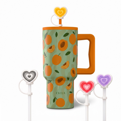 Combo Estia Straw Tumbler XL 900ml Series 4 & Hugs Straw Toppers Hearts σετ 4τμχ