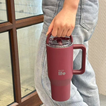 Ecolife Ποτήρι Θερμός - Tumbler με 2 Λαβές - 900ml
