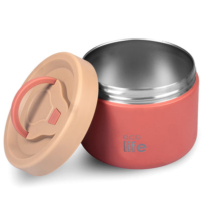 Ecolife Στρογγυλό Θερμός Φαγητού - 650ml