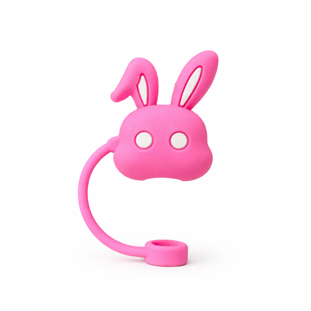 Hugs Straw Toppers Προστατευτικά για Καλαμάκια Tumbler σετ 4τμχ - Bunnies