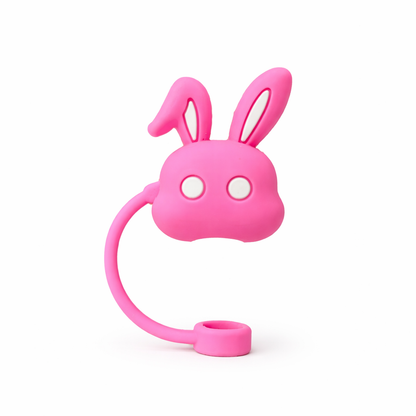 Hugs Straw Toppers Προστατευτικά για Καλαμάκια Tumbler σετ 4τμχ - Bunnies