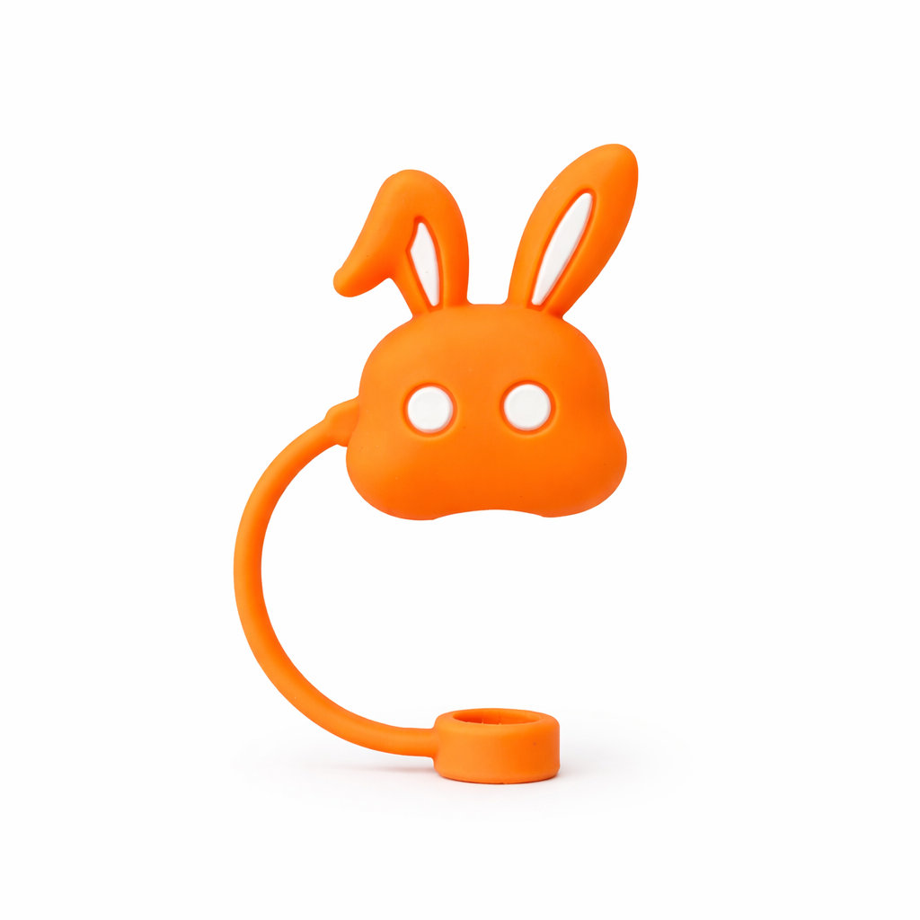 Hugs Straw Toppers Προστατευτικά για Καλαμάκια Tumbler σετ 4τμχ - Bunnies