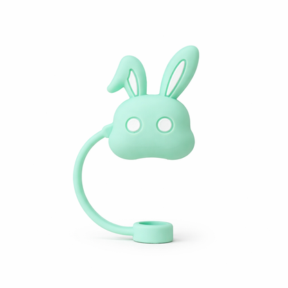 Hugs Straw Toppers Προστατευτικά για Καλαμάκια Tumbler σετ 4τμχ - Bunnies