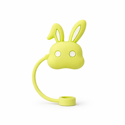 Hugs Straw Toppers Προστατευτικά για Καλαμάκια Tumbler σετ 4τμχ - Bunnies