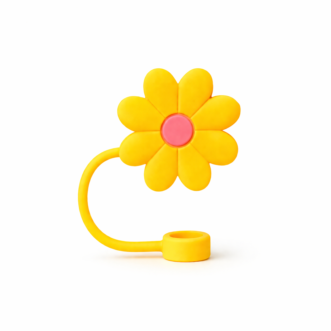 Hugs Straw Toppers Προστατευτικά για Καλαμάκια Tumbler σετ 4τμχ - Flowers