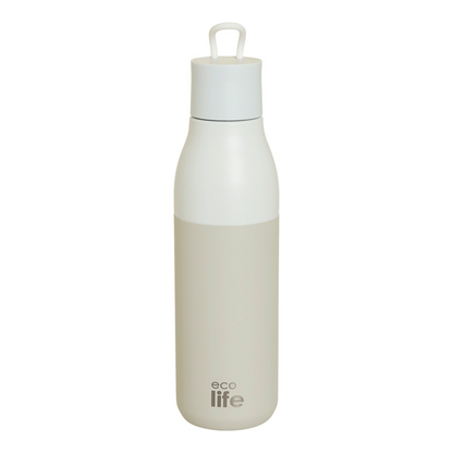 Ecolife Μπουκάλι Θερμός Ανοξείδωτο 750ml Κρεμ