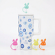 Combo Estia Straw Tumbler XL 900ml & Hugs Straw Toppers Bunnies σετ 4τμχ