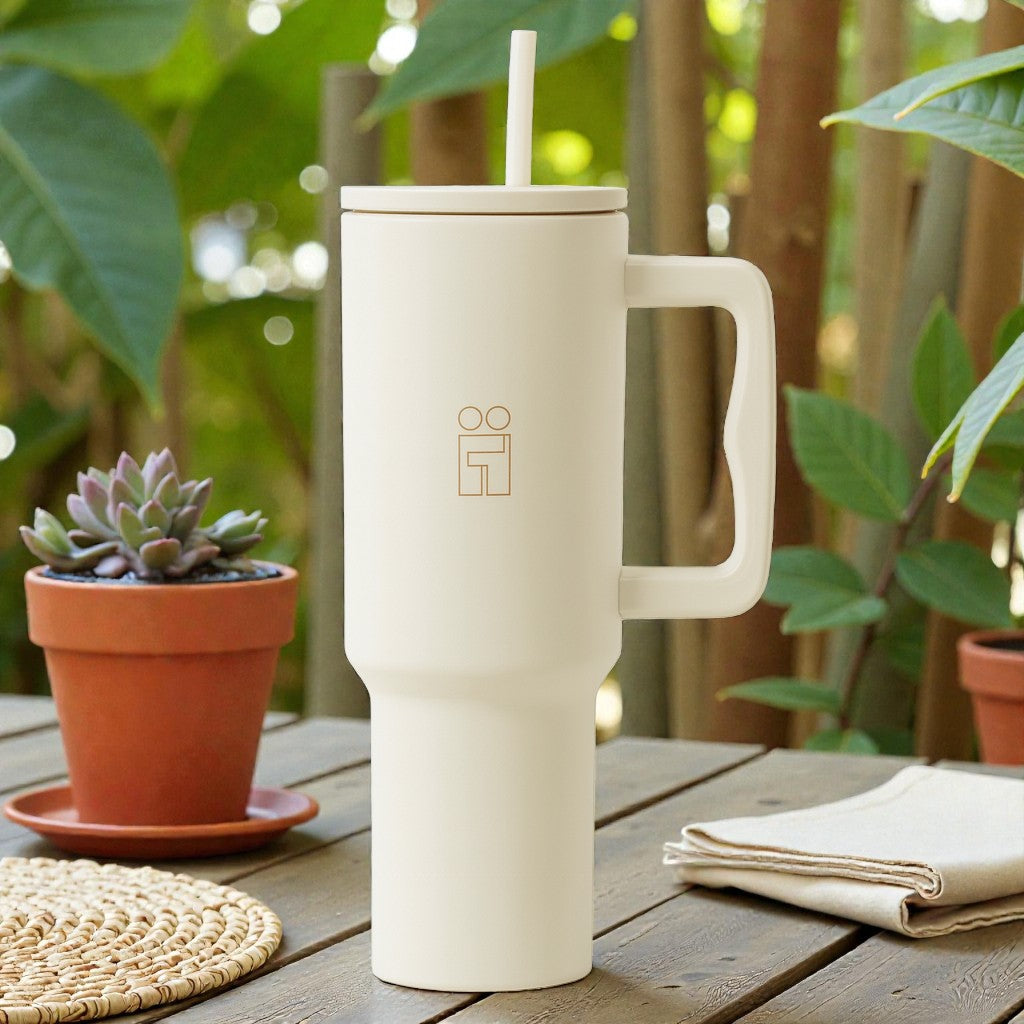 Hugs My Tumbler Ποτήρι Θερμός με Καλαμάκι - 1200ml