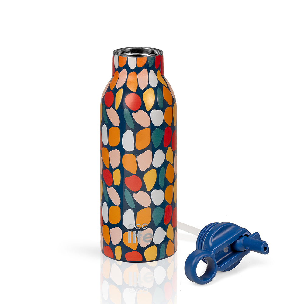 Ecolife Μπουκάλι Θερμός με Εσωτερικό Καλαμάκι - 550ml