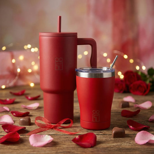 Valentines Box - Tumbler & Coffee Mug Hot Red