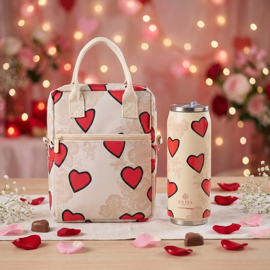 Valentines Box - Travel Cup & Ισοθερμική Τσάντα Tender Lace