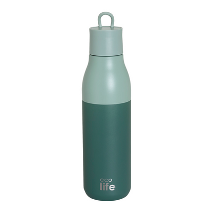 Ecolife Μπουκάλι Θερμός Ανοξείδωτο 750ml Πράσινο Παλ