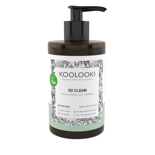 Koolooki So Clean Mild & Caring Βιολογικό Σαμπουάν για Σκύλους με Αλόη & Βρώμη - 500ml