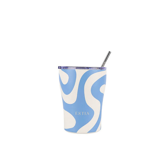 Estia Coffee Mug Save The Aegean Ποτήρι Θερμός με Καλαμάκι - 350ml