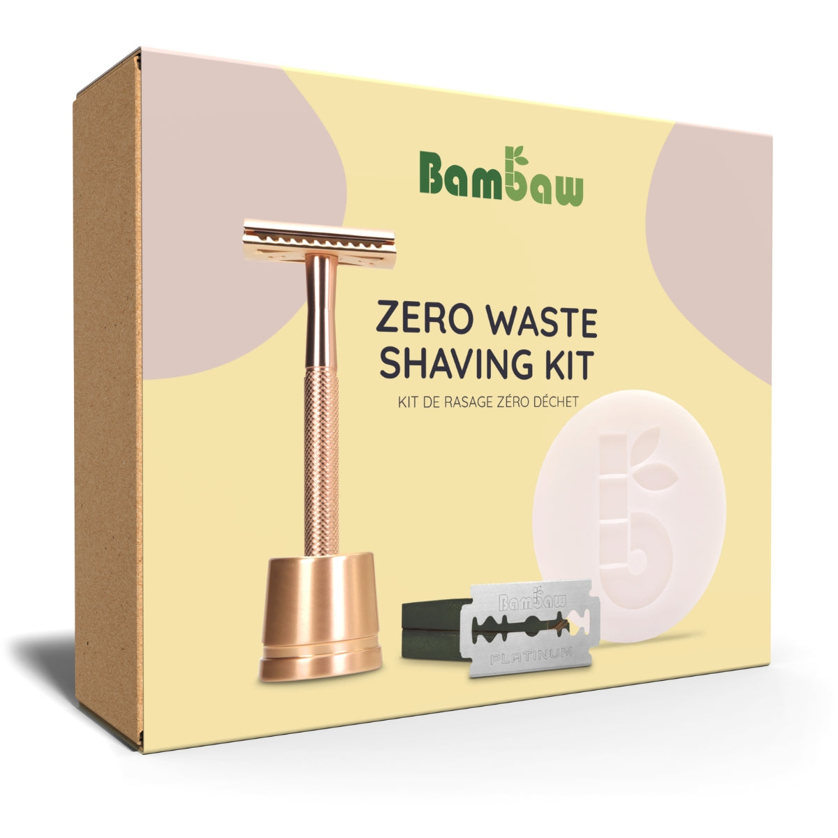 Bambaw Kit Ξυρίσματος Rose Gold Edition - 3τμχ