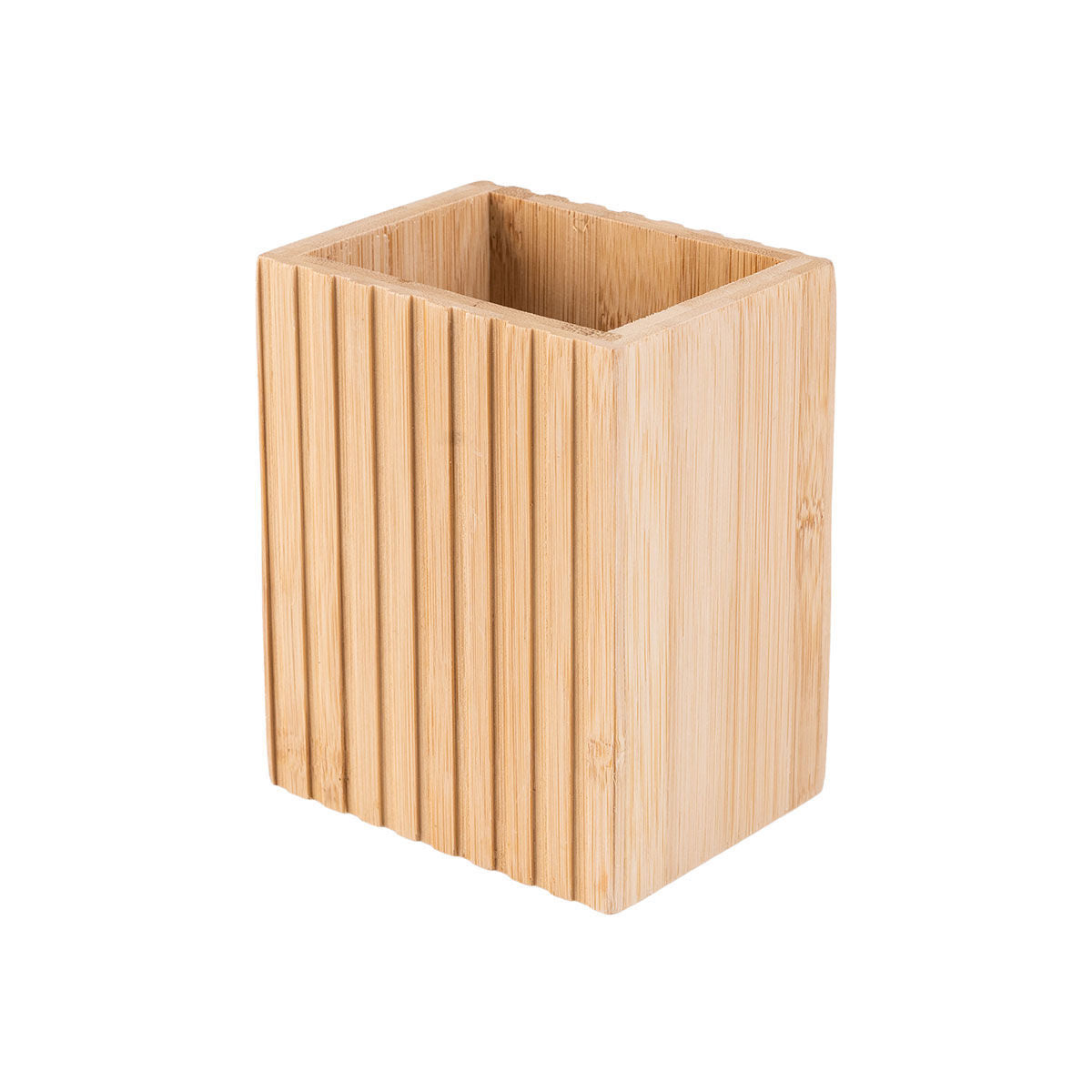 Estia Θήκη Οδοντόβουρτσας Bamboo Essentials Τετράγωνη 8.3x6.5x10.3 εκ