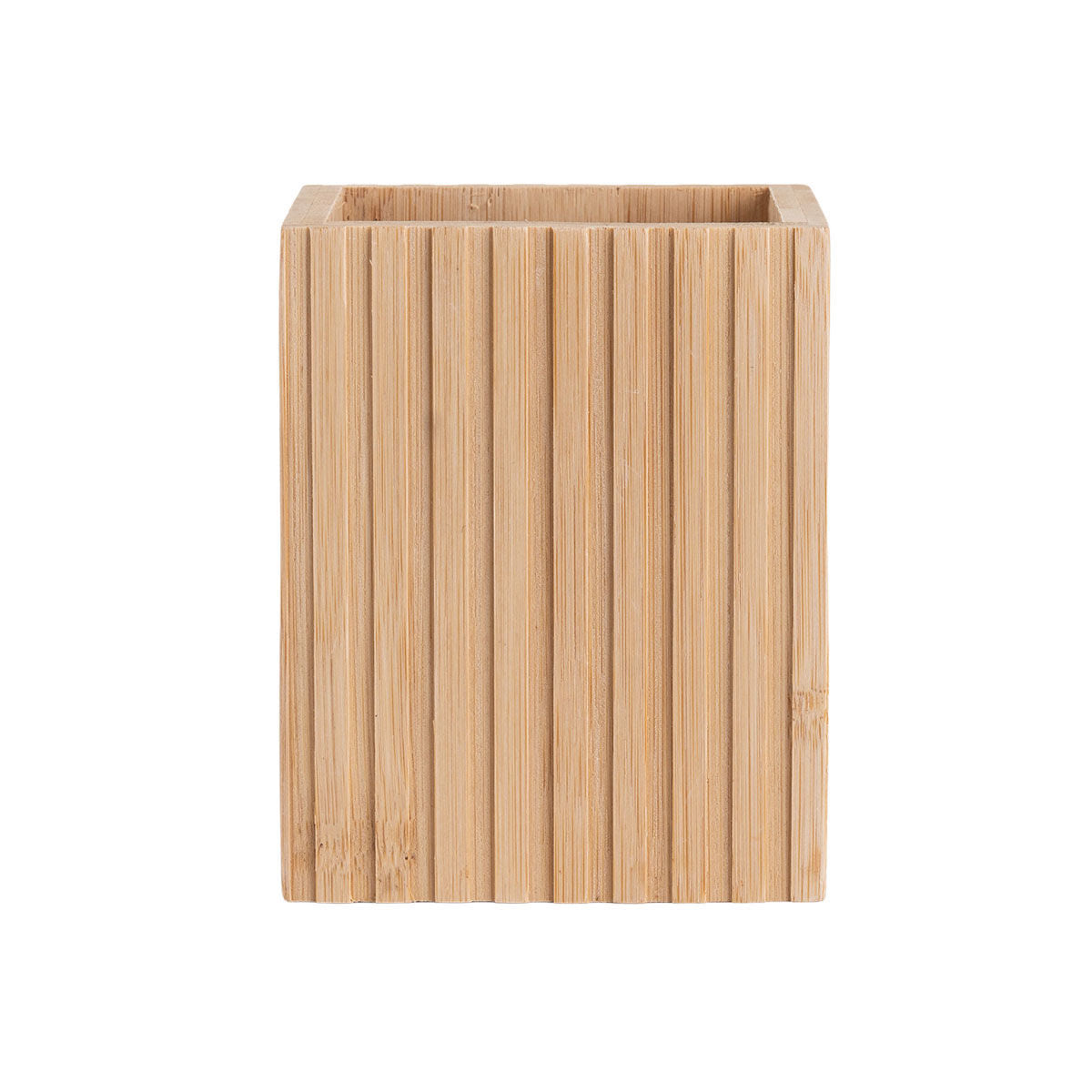 Estia Θήκη Οδοντόβουρτσας Bamboo Essentials Τετράγωνη 8.3x6.5x10.3 εκ