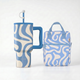 Combo Estia Straw Tumbler XL 900ml & Cover & Lunchbag Ocean Waves