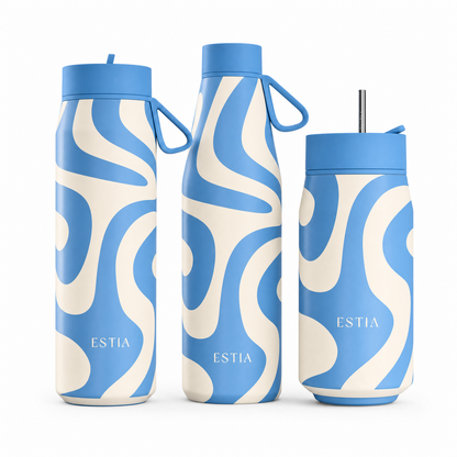 Combo Estia Θερμός Pulse 500ml & Flow 500ml & Lens 350ml Ocean Waves