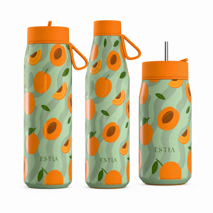 Combo Estia Θερμός Pulse 500ml & Flow 500ml & Lens 350ml Peach Garden