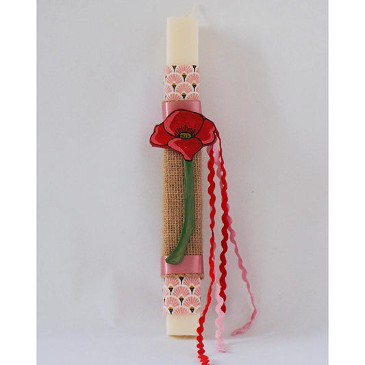 Candlemaker Φυτική Λαμπάδα Merry Poppy