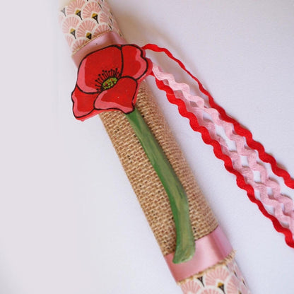 Candlemaker Φυτική Λαμπάδα Merry Poppy