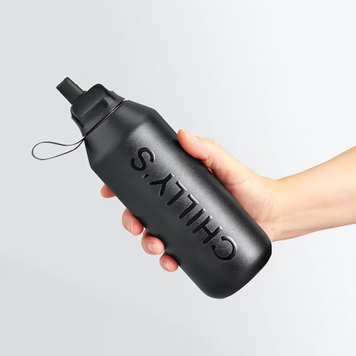 Chilly's Series 2 Flip Sport Μπουκάλι Θερμός Αbyss Βlack - 1L