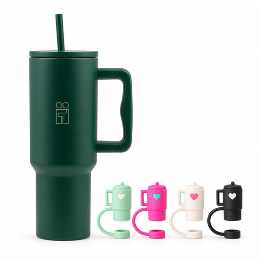 Combo Hugs My Tumbler 1200ml Earth Touch & Mini Tumblers Toppers σετ 4τμχ