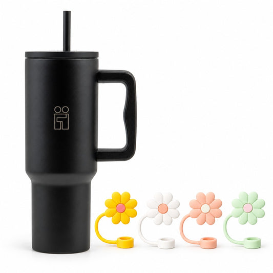 Combo Hugs My Tumbler 1200ml Silent Night & Flowers Toppers σετ 4τμχ