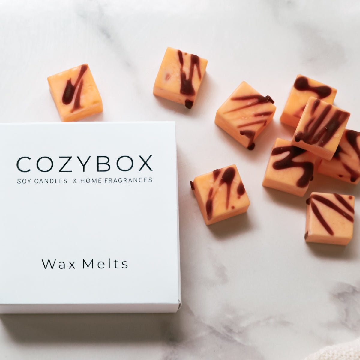 Cozybox Κυβάκια Wax Melts Orange & Cinnamon από Κερί Eλαιοκράμβης