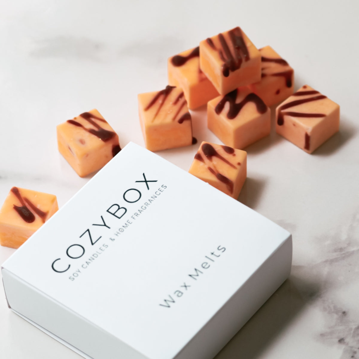 Cozybox Κυβάκια Wax Melts Orange & Cinnamon από Κερί Eλαιοκράμβης