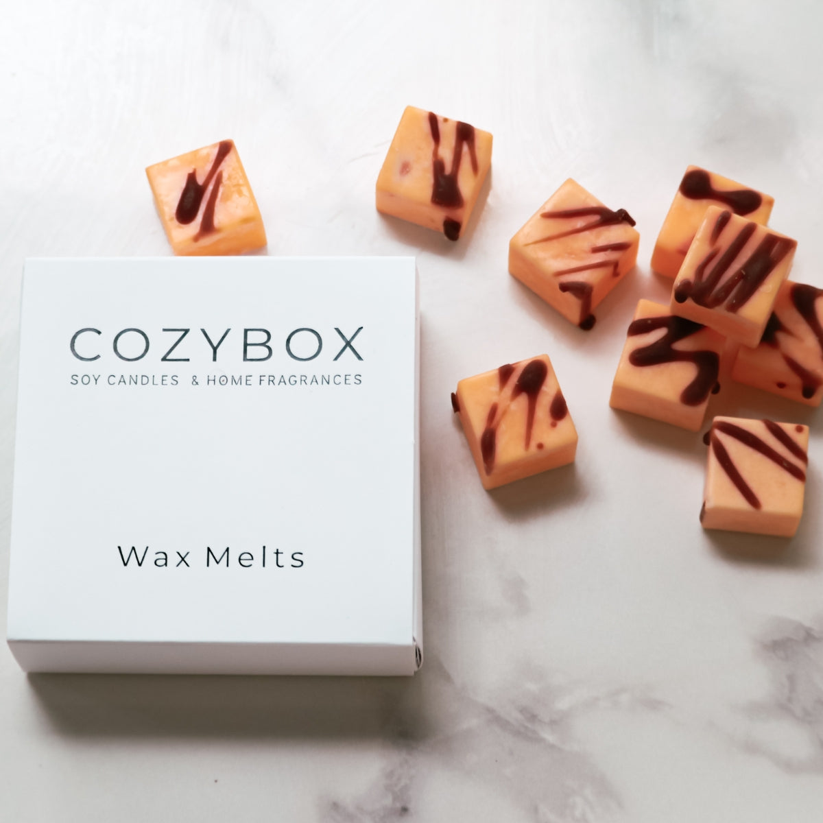 Cozybox Κυβάκια Wax Melts Orange & Cinnamon από Κερί Eλαιοκράμβης