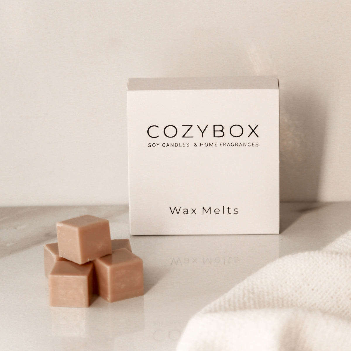 Cozybox Κυβάκια Wax Melts Sandalwood από Κερί Eλαιοκράμβης