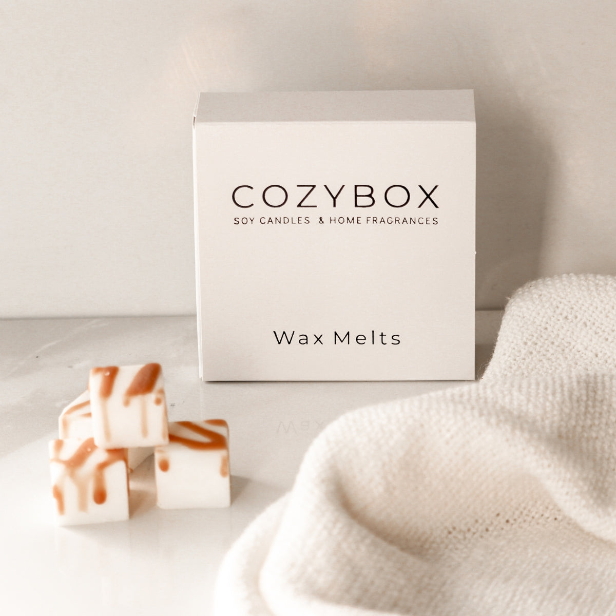 Cozybox Κυβάκια Wax Melts Vanilla & Caramel από Κερί Eλαιοκράμβης