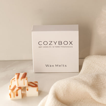 Cozybox Κυβάκια Wax Melts Vanilla & Caramel από Κερί Eλαιοκράμβης