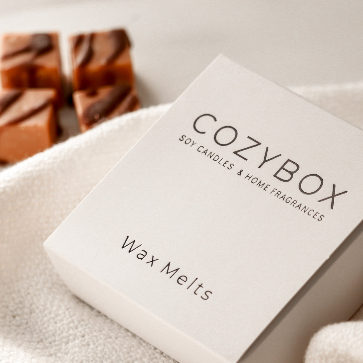 Cozybox Κυβάκια Wax Melts Whiskey & Caramel από Κερί Eλαιοκράμβης