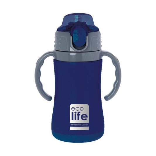 Ecolife Kids Παγουράκι Θερμός Navy Blue - 300ml