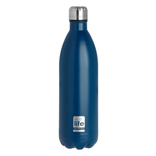 Ecolife Μπουκάλι Θερμός Bue Matte - 1L