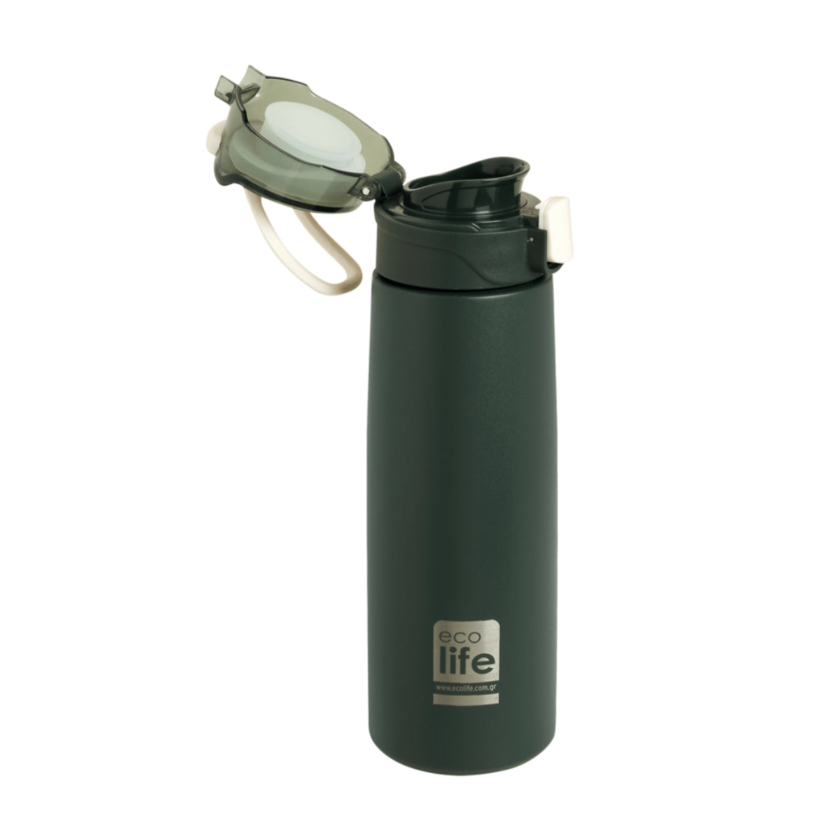 Ecolife Μπουκάλι Θερμός Dark Green με Infuser - 550ml