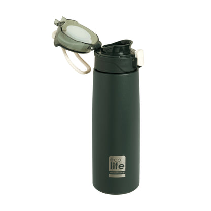 Ecolife Μπουκάλι Θερμός Dark Green με Infuser - 550ml