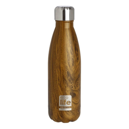 Ecolife Μπουκάλι Θερμός Wood - 500ml