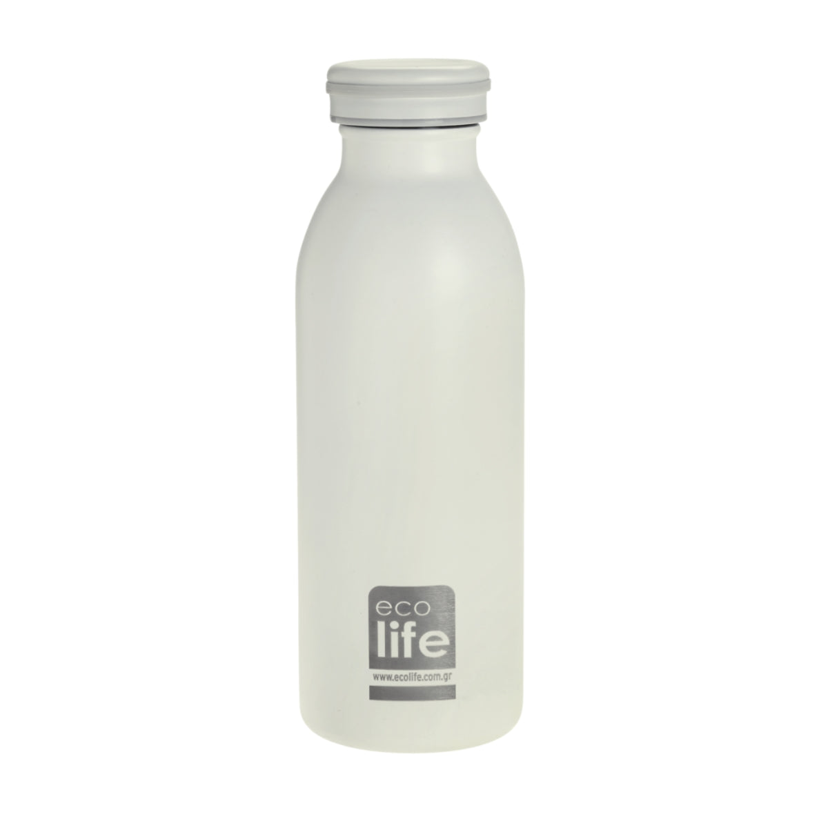 Ecolife Μπουκάλι Θερμός Παστέλ Λευκό - 450ml