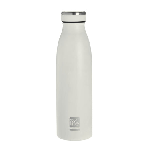 Ecolife Μπουκάλι Θερμός Slim Λευκό - 500ml