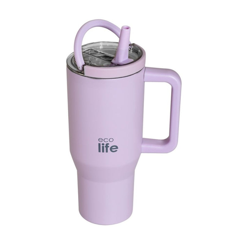 Ecolife Ποτήρι Θερμός - Tumbler με 2 Λαβές - 900ml