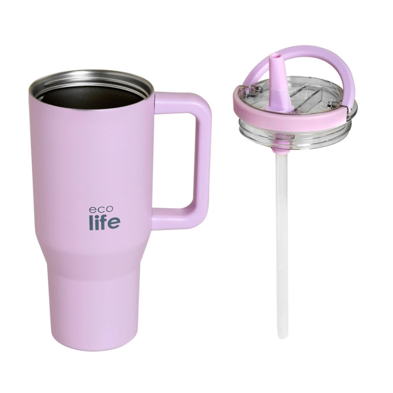 Ecolife Ποτήρι Θερμός - Tumbler με 2 Λαβές - 900ml