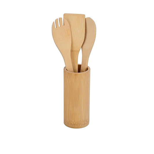 Estia Εργαλεία Μαγειρικής Bamboo Essentials με Θήκη - 4τμχ